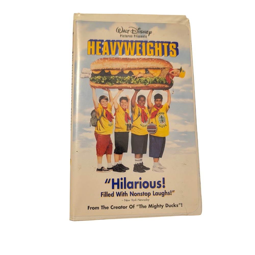 Heavyweights VHS Walt Disney Pictures 90s Comedy Ben Stiller Clamshell Nostalgia